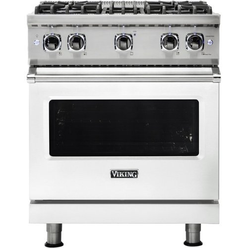 Viking - Professional 5 Series 4.0 Cu. Ft. Freestanding LP Gas Convection Range - Frost white