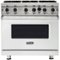 Viking - Professional 5 Series 5.1 Cu. Ft. Freestanding LP Gas Convection Range - Frost White-Front_Standard