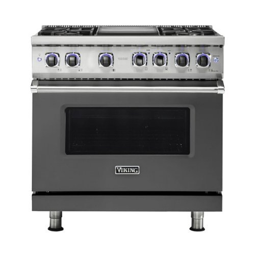 Viking - Professional 5 Series 5.1 Cu. Ft. Freestanding Gas Convection Range - Damascus gray