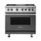 Viking - VGR Freestanding 7-Series Gas 36"W Range - Damascus Gray-Front_Standard