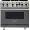 Viking - Professional 5 Series 5.1 Cu. Ft. Freestanding LP Gas Convection Range - Cast Black-Front_Standard
