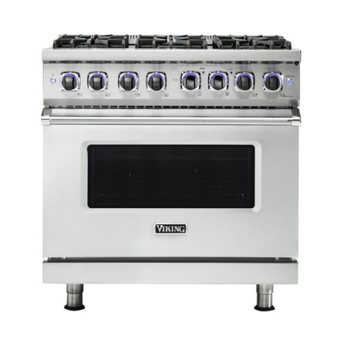 Viking - Professional 7 Series 5.1 Cu. Ft. Freestanding Gas Convection Range - Frost white