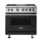 Viking - VGR Freestanding 7-Series Gas 36"W Range - Cast Black-Front_Standard