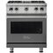 Viking - Professional 5 Series 4.0 Cu. Ft. Freestanding LP Gas Convection Range - Damascus Gray-Front_Standard