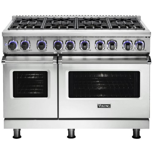 Viking - Professional 7 Series 7.3 Cu. Ft. Freestanding Double Oven Dual Fuel LP Gas Convection Range with Self-Cleaning - Frost white