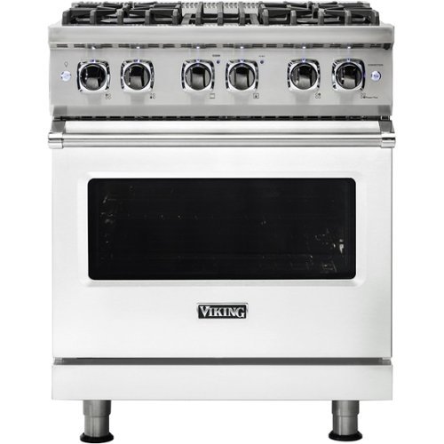 Viking - Professional 5 Series 4.7 Cu. Ft. Freestanding Dual Fuel LP Gas True Convection Range with Self-Cleaning - Frost white