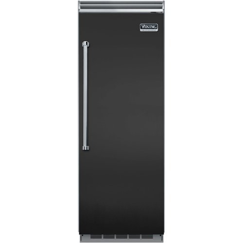 Viking - Professional 5 Series Quiet Cool 17.8 Cu. Ft. Built-In Refrigerator - Cast black