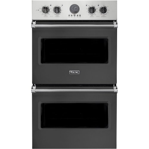 Viking - Professional 5 Series 30" Built-In Double Electric Convection Wall Oven - Damascus gray