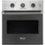 Front. Viking - Professional 5 Series 27" Built-In Single Electric Convection Oven - Damascus Gray.