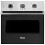 Front. Viking - Professional 5 Series 30" Built-In Single Electric Convection Oven - Cast Black.