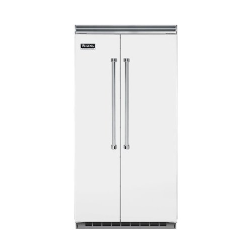 Viking - Professional 5 Series Quiet Cool 25.3 Cu. Ft. Side-by-Side Built-In Refrigerator - Frost White