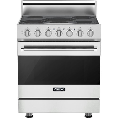 Viking - 3 Series 4.7 Cu. Ft. Freestanding Electric True Convection Range with Self-Cleaning - Frost white