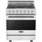 Viking - 3 Series 4.7 Cu. Ft. Freestanding Electric True Convection Range with Self-Cleaning - Frost White-Front_Standard