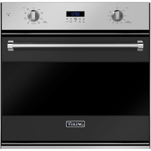 Viking - 3 Series 30" Built-In Single Electric Convection Oven - Cast black