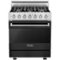 Viking - 3 Series 4.7 Cu. Ft. Self-Cleaning Freestanding Dual Fuel LP Gas Convection Range - Cast Black - Cast Black-Front_Standard