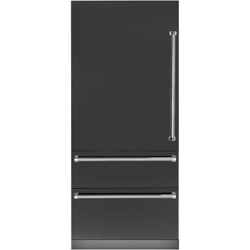 Viking - 7 Series 20 Cu. Ft. Bottom-Freezer Built-In Refrigerator - Cast black