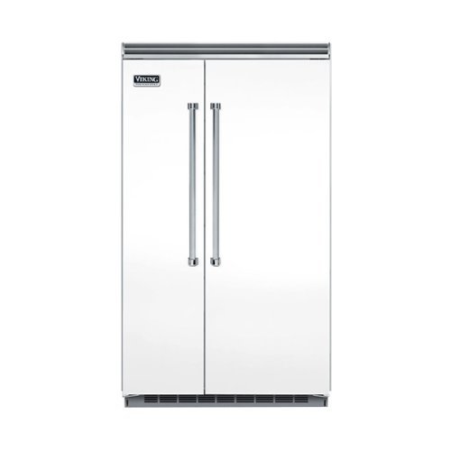 Viking - Professional 5 Series Quiet Cool 29.1 Cu. Ft. Side-by-Side Built-In Refrigerator - Frost White