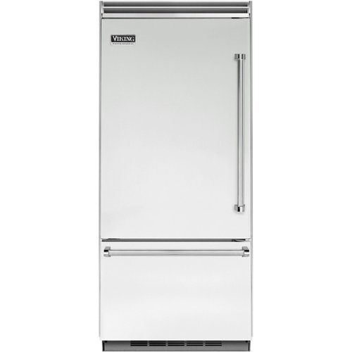 Viking - Professional 5 Series Quiet Cool 20.4 Cu. Ft. Bottom-Freezer Built-In Refrigerator - Frost White