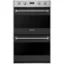 Front. Viking - 3 Series 30" Built-In Double Electric Convection Wall Oven - Cast Black.