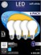 General Electric - 800-Lumen, 8W Dimmable A19 LED Light Bulb, 60W Equivalent (4-Pack) - Soft White-Front_Standard