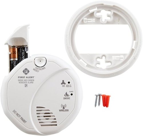 First Alert Smoke and Carbon Monoxide Alarm - Works with Ring - White WORLDWIDE DELIVERY