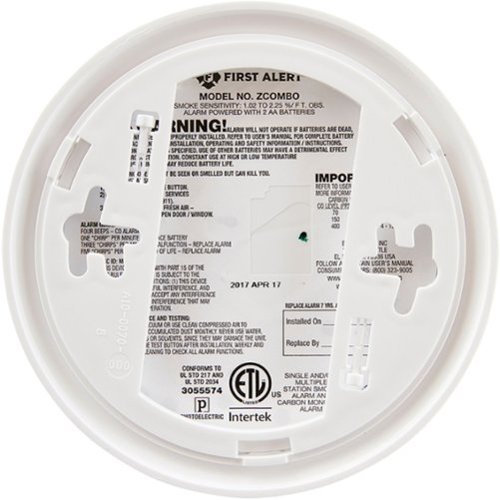 First Alert Smoke and Carbon Monoxide Alarm - Works with Ring - White GLOBAL SHIPPING
