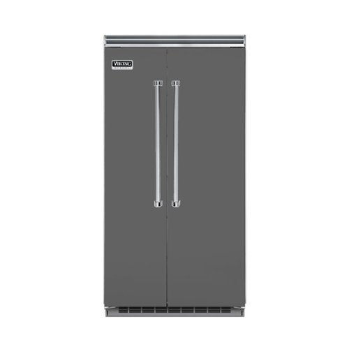 Viking - Professional 5 Series Quiet Cool 25.3 Cu. Ft. Side-by-Side Built-In Refrigerator - Damascus gray