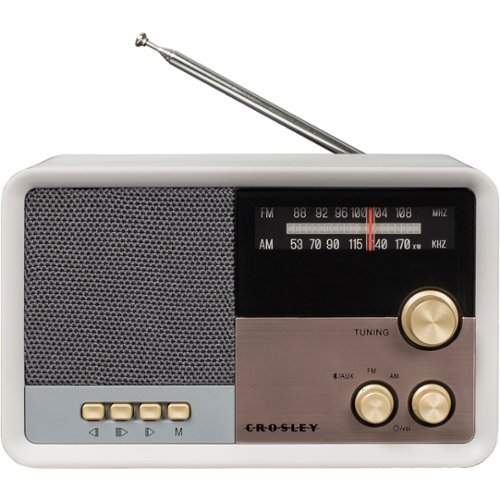 Crosley - Tribute Portable AM/FM Radio - Sand White