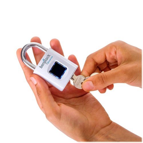 BenjiLock by Hampton Fingerprint Padlock - White HOW TO BUY