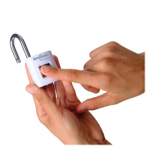 BenjiLock by Hampton Fingerprint Padlock - White WHERE TO BUY
