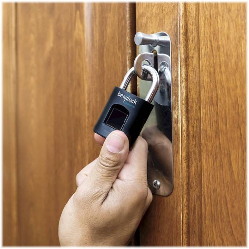 BenjiLock by Hampton Fingerprint Padlock - Black WHERE TO BUY