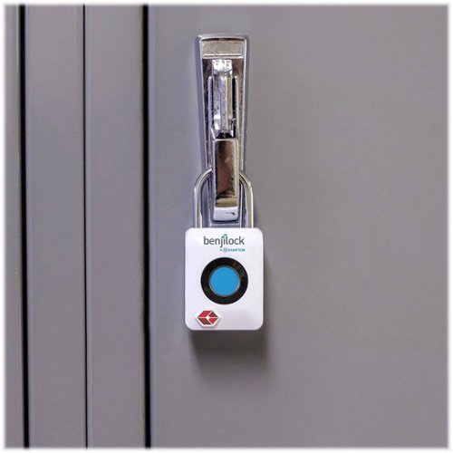 BenjiLock by Hampton TSA Fingerprint Padlock - White BUY ONLINE
