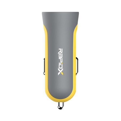 Image of RapidX - X2PD 2-Port Vehicle Charger with One QC 18W USB Port & One 30W USB-C Port, 48W Max Output - Yellow
