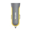 RapidX - X2PD 2-Port Vehicle Charger with One QC 18W USB Port & One 30W USB-C Port, 48W Max Output - Yellow-Front_Standard