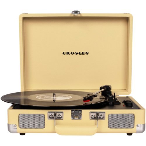 Crosley - Cruiser Deluxe Bluetooth Stereo Turntable - Fawn-Front_Standard 