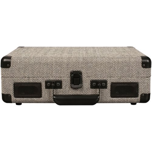 Crosley - Cruiser Deluxe Bluetooth Stereo Turntable - Herringbone-Front_Standard 