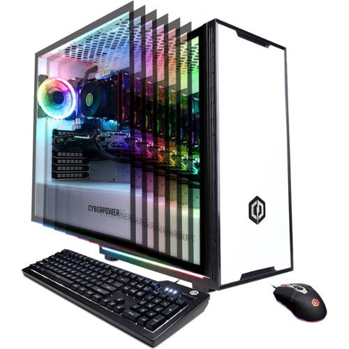 CyberPowerPC - Gamer Master Gaming Desktop - AMD Ryzen 7 2700X - 16GB Memory - NVIDIA GeForce GTX 1660 - 500GB SSD - White-Left_Standard 