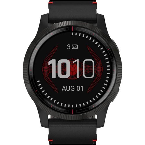 Garmin - Legacy Saga Series Darth Vader Smartwatch 45mm Fiber-Reinforced Polymer-Front_Standard 