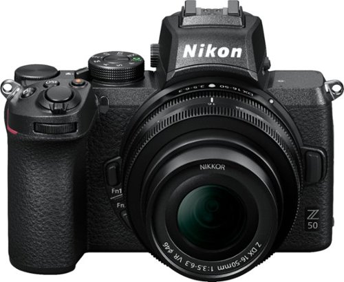 Nikon Z50 Mirrorless 4K Video Camera with NIKKOR Z DX 16-50mm f/3.5-6.3 VR Lens - Black WORLDWIDE DELIVERY