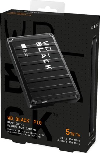 WD BLACK P10 5TB External USB 3.2 Gen 1 Portable Hard Drive - Black BUY IN EUROPE