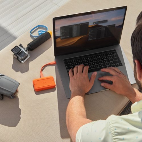 LaCie Rugged 500GB External USB-C, USB 3.2 Portable SSD with Rescue Data Recovery Services - Orange BUY ONLINE