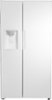 Insignia™ - 26 5/16 Cu. Ft. Side-by-Side Refrigerator - White-Front_Standard