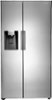 Insignia™ - 26 5/16 Cu. Ft. Side-by-Side Refrigerator - Stainless Steel-Front_Standard