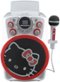 KIDdesigns - Hello Kitty CD+G Portable Karaoke System - White/Hot Pink-Front_Standard