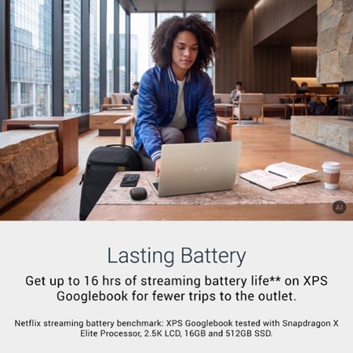 Dell XPS Googlebook - 13.4 2.5K Touchscreen Laptop - Snapdragon X Elite X1E-80-100 2024 - 16GB Memory - 512GB Storage - Shimmer BUY ONLINE