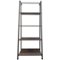 Noble House - Mema Industrial 4-Shelf Bookshelf - Gray-Front_Standard