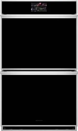 Front. Monogram - 30" Built-In Double Electric Convection Wall Oven - Stainless Steel.