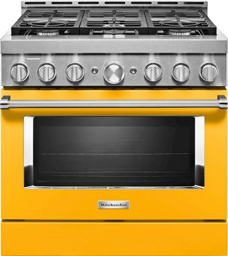 KitchenAid - Commercial-Style 5.1 Cu. Ft. Slide-In Gas True Convection Range with Self-Cleaning-Front_Standard 