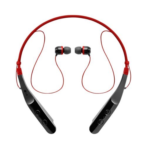 LG - TONE TRIUMPH HBS-510 Wireless In-Ear Headphones - Black/Red
