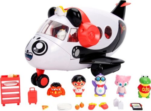 Ryan's World Combo Panda Airlines Airplane - White WORLDWIDE DELIVERY